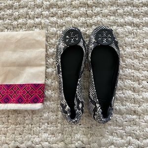 Tory Burch Snakeskin Flats